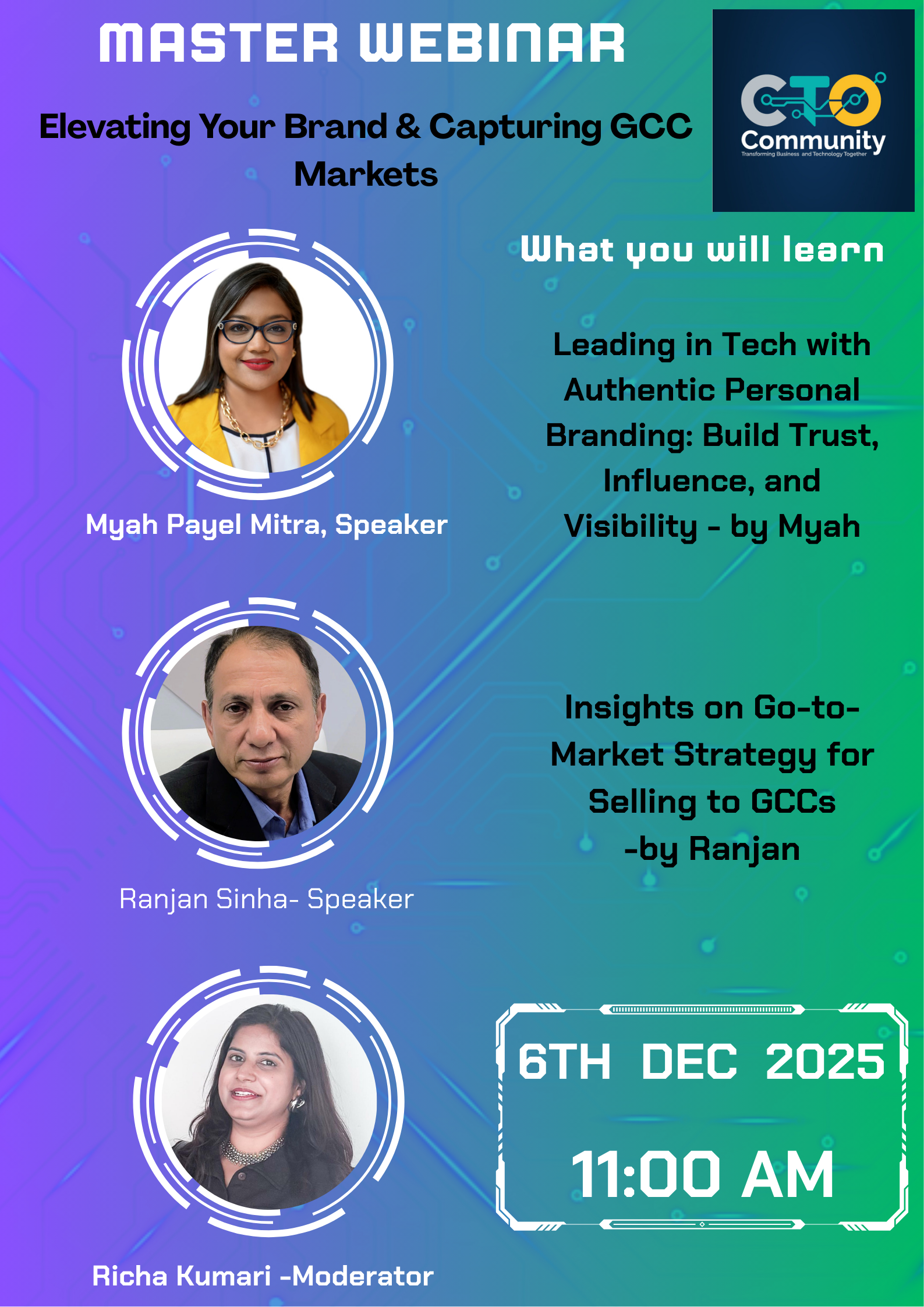 Elevating Your Tech Brand & Capturing GCC Markets: MASTER WEBINAR gcc and personal branding