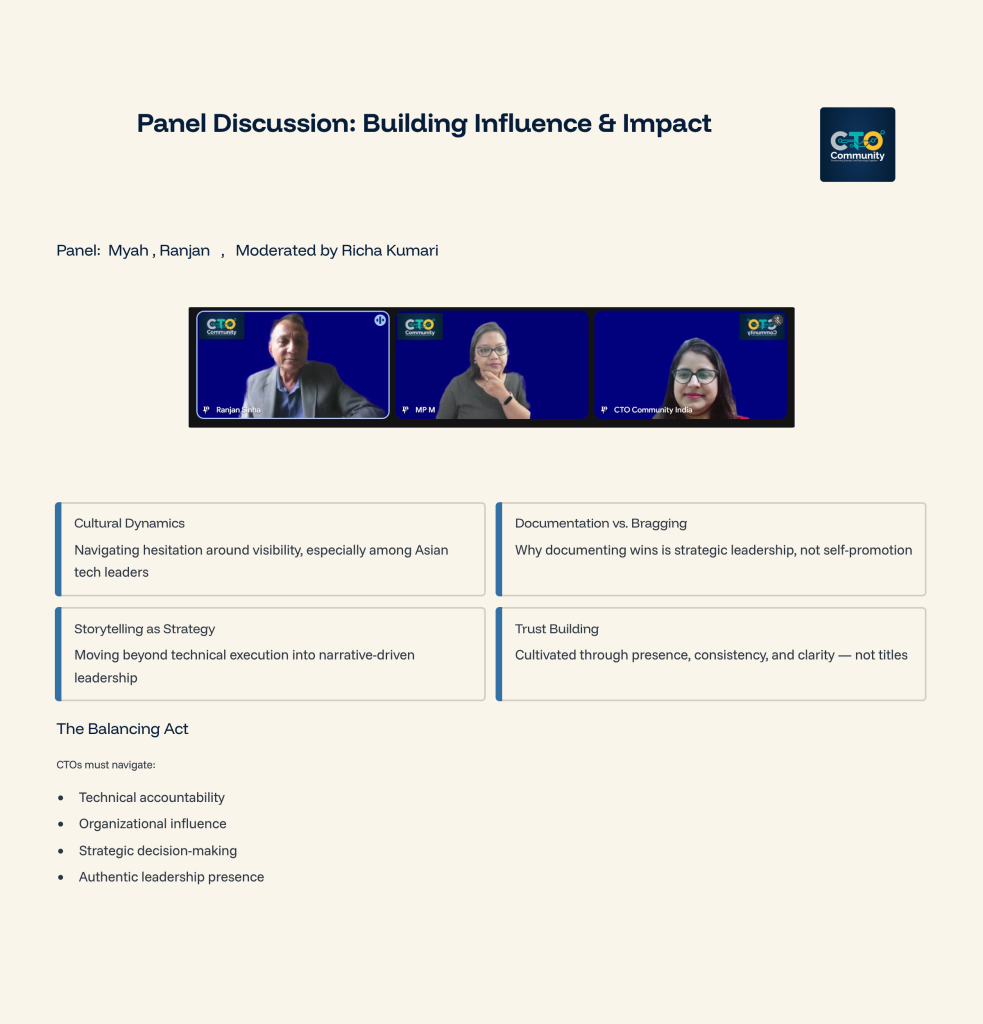 4 panel discussion building influence and impact