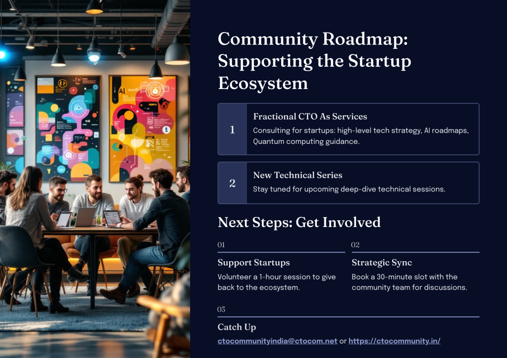 community roadmap supporting the startup ecosystem