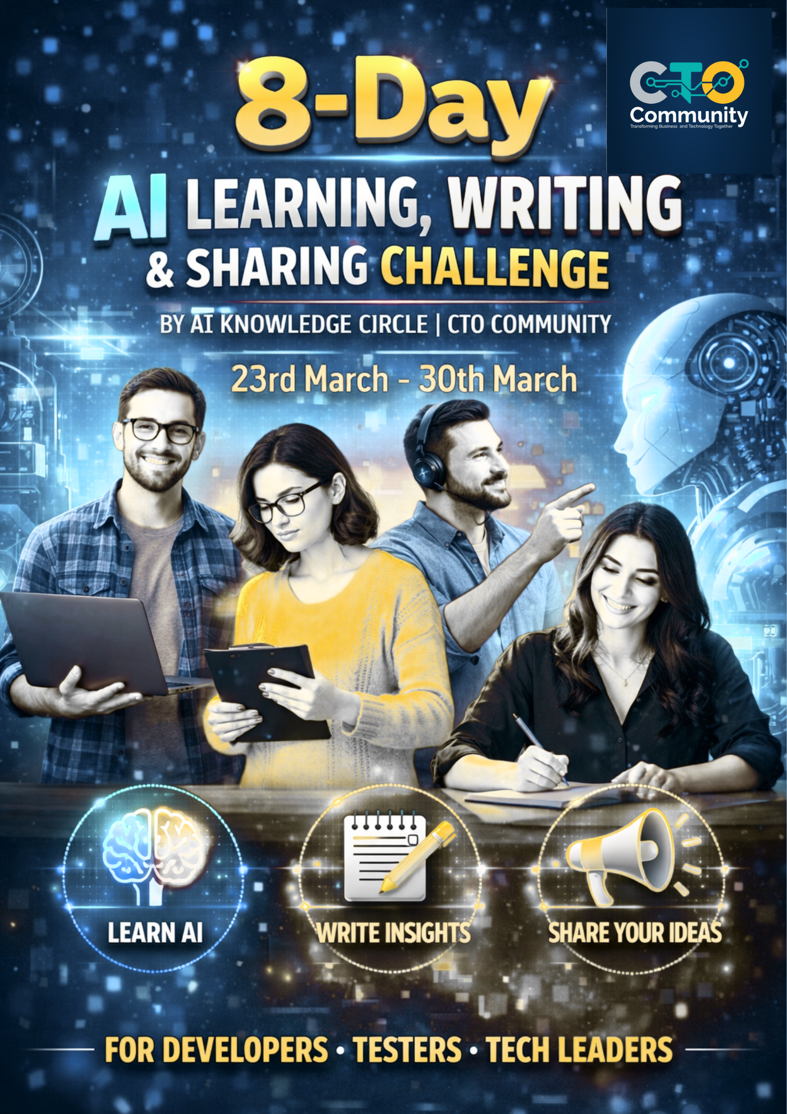 blue illustrated learning reimagined with ai poster (1)