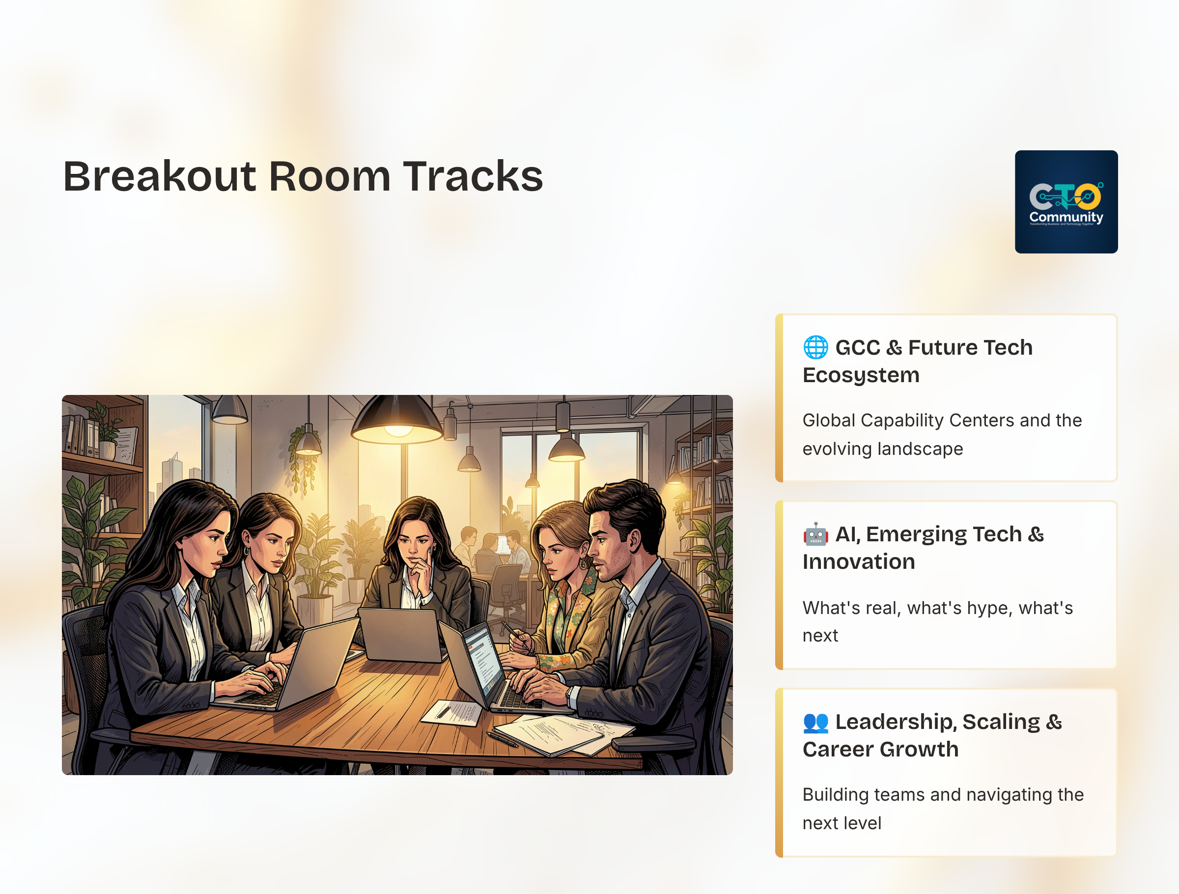 4 breakout room tracks