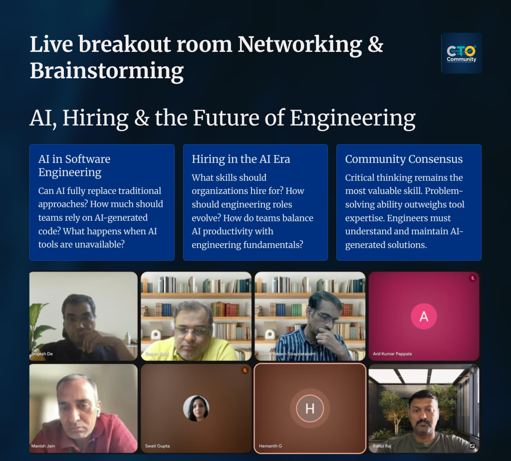 6 live breakout room networking and brainstorming